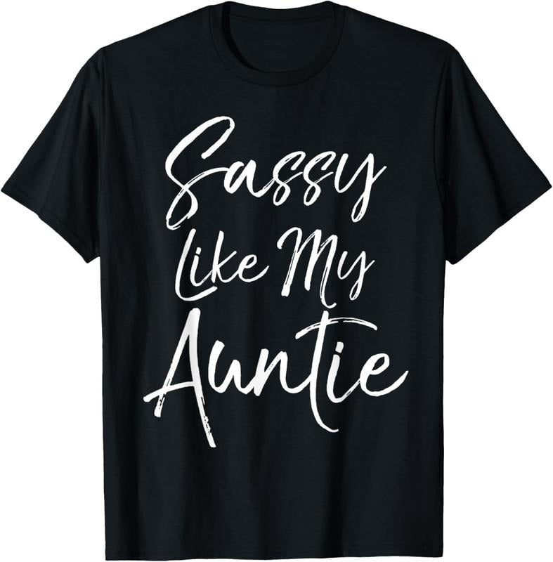 100% Cotton Cute Niece Gift from Aunt Matching Gift Sassy Like My Auntie T-Shirt