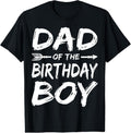 100% Cotton Dad of the birthday boy matching family party T-Shirt