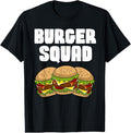 100% Cotton Funny Burger Art For Men Women Hamburger Cheeseburger Lover T-Shirt