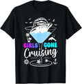 100% Cotton Girls Trip Cruise 2025, Girls Gone Cruising, Birthday Squad T-Shirt
