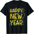 100% Cotton Happy New Year 2025 Party Supplies 2025 Family Matching Xmas T-Shirt