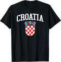 100% Cotton Hrvatska Croatian Croatia Flag T-Shirt Gift for Croats T-Shirt