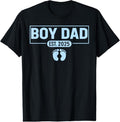 100% Cotton Men boy Dad Est 2025 Newborn Daddy Father  boy son T-Shirt