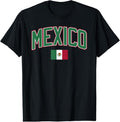 100% Cotton Mexico Flag Mexican Hispanic Siesta Pride Vintage T-Shirt