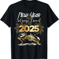100% Cotton New Year Cruise Crew 2025 Years Eve Party Vacation Matching T-Shirt