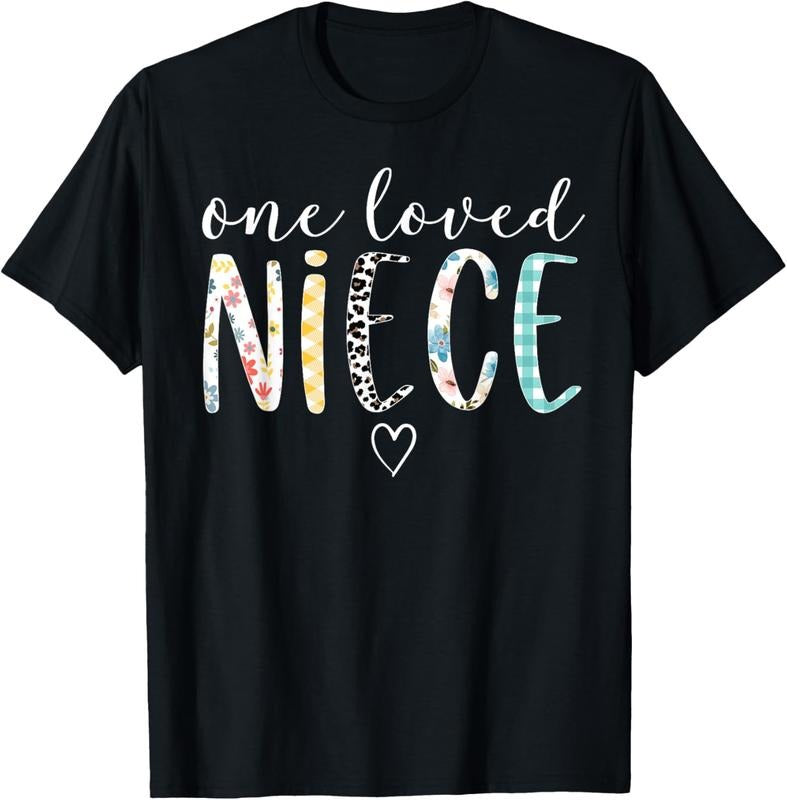 100% Cotton Niece Gifts Women One Loved Niece Mother's Day T-Shirt