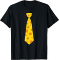 [100% Cotton]Novelty Cheese Necktie Gift for Cheese Lovers T-Shirt
