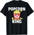 100% Cotton Popcorn King Cinema Movie Snack T-Shirt