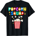 100% Cotton Popcorn Squad Movie Theater Lover Theatre Nerd T-Shirt