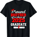 [100% Cotton]Proud Brother Of A 2025 Graduate Senior Graduation Grad T-Shirt