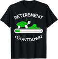 100% Cotton Retirement Countdown Slow Loading Counting Days To Retire T-Shirt