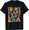 100% Cotton Retro Groovy In My Plant Lady Era Xmas Gardening Plant Mom T-Shirt