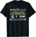 100% Cotton Science of Reading Helping A Little Minds Grow Phonics Women T-Shirt