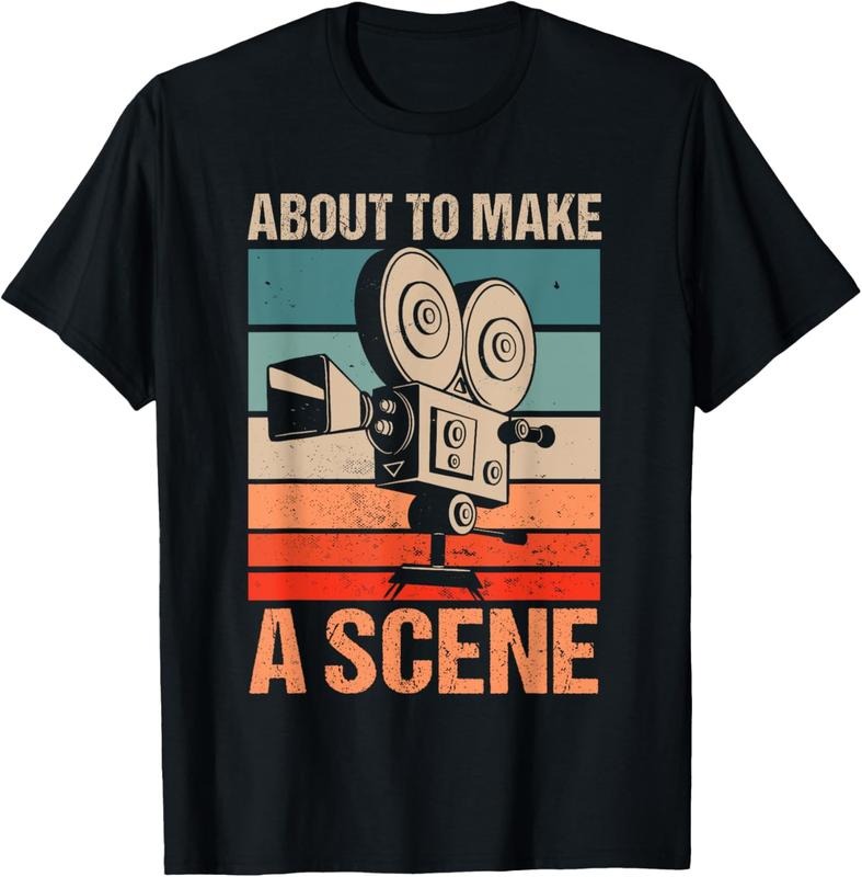 100% Cotton Short Film Writer Movie Maker Cinematographer Editor T-Shirt