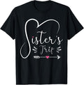 100% Cotton Sisters Trip 2024 Shirt Girls Road Trip 2024 Vacation Lovers T-Shirt