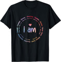 100% Cotton Tie Dye I Am Inspiration Christian Religious Bible Verses T-Shirt