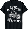 100% Cotton Tractor Art For Men Women Farming Agriculture Farmer Truck T-Shirt