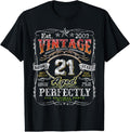100% Cotton Vintage 2003 Limited Edition 21 year old Gifts 21st Birthday T-Shirt