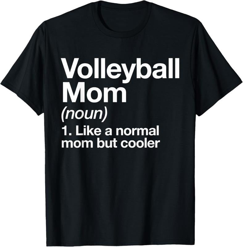 100% Cotton Volleyball Mom Definition Funny & Sassy Sports T-Shirt