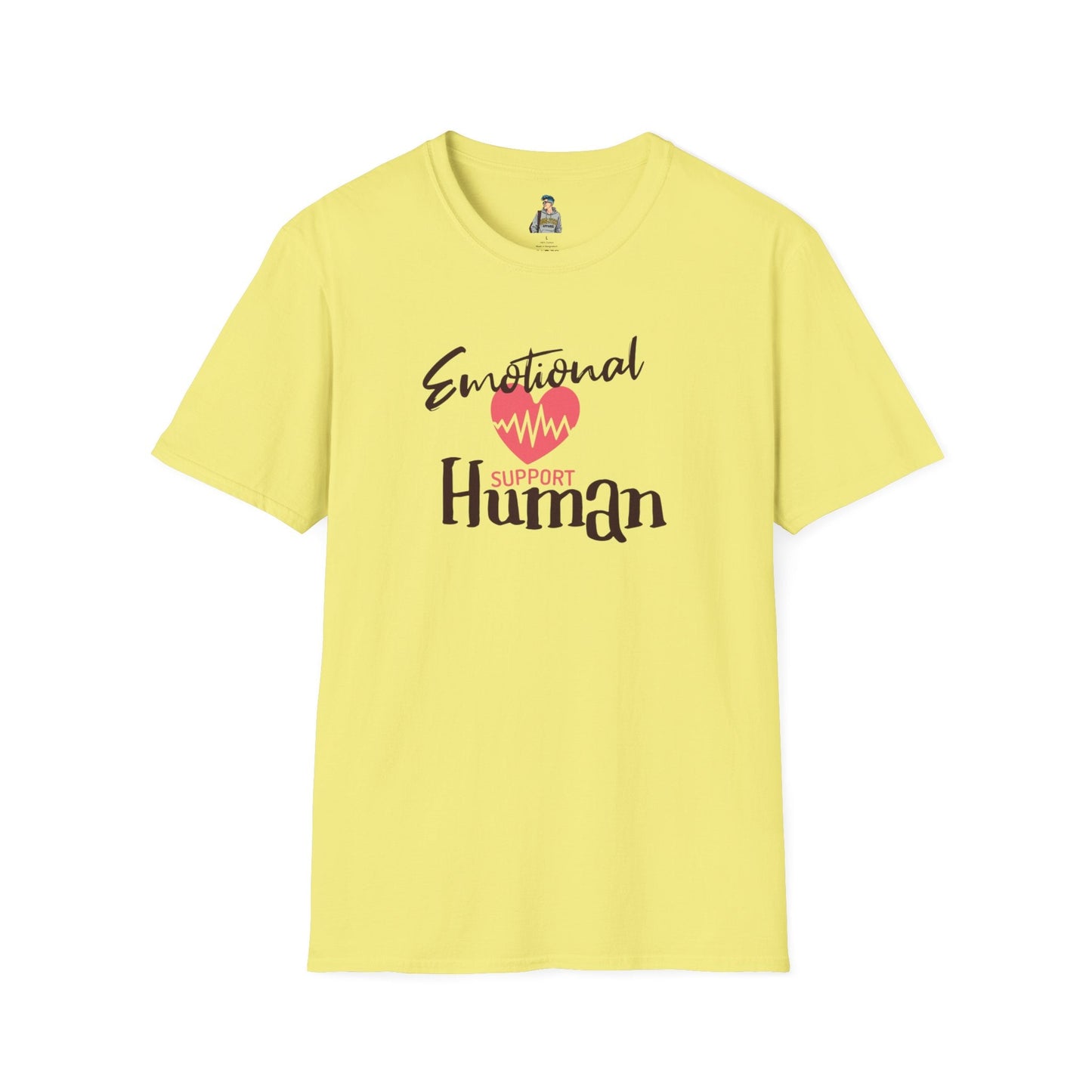 Emotional Support Human Unisex Softstyle T-Shirt
