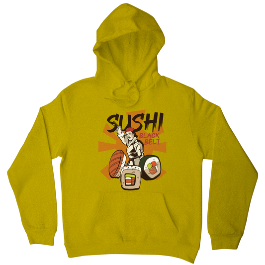 Sushi black belt funny hoodie
