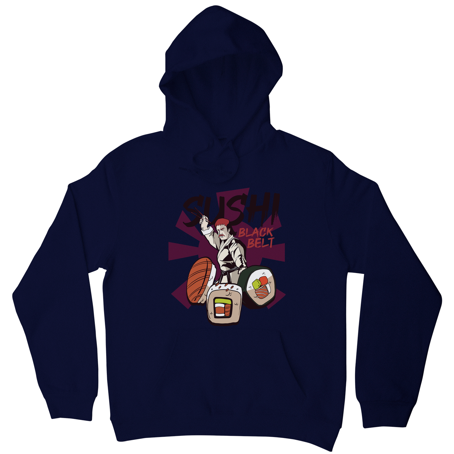 Sushi black belt funny hoodie