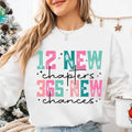 12 New Chapters 365 New Chances Sweatshirt, Hoodie, T-Shirt, New Year 2025 Shirt, Happy New Year 2025 Shirt, New Year Crew 2025 Shirt