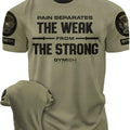 121. Weak From Strong Funny Motivational Workout Gym T-Shirt for Men