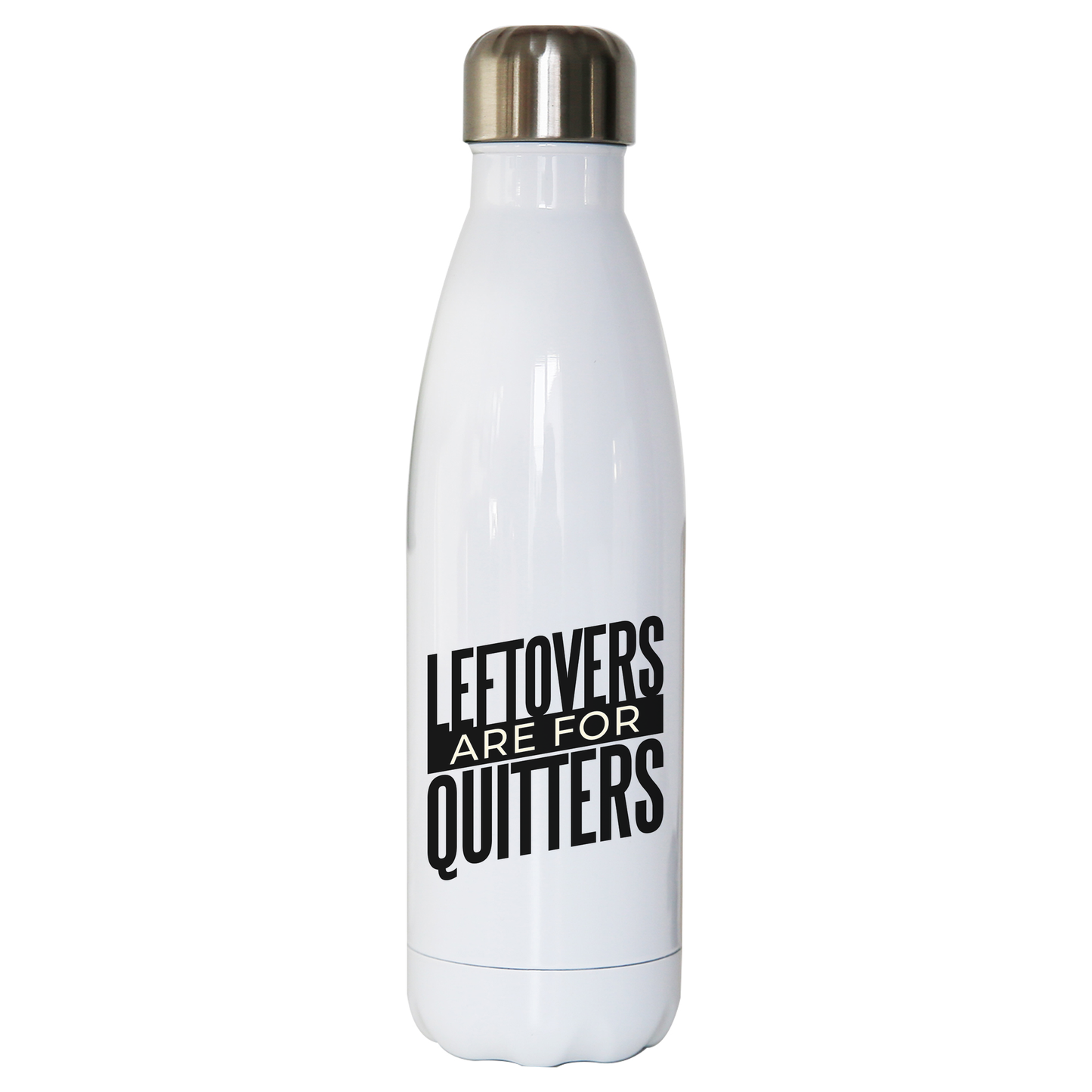 Leftovers quote funny food water bottle stainless steel reusable Style001