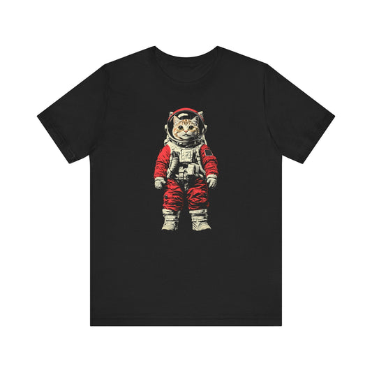 Adventurous Cat Astronaut Graphic Tee