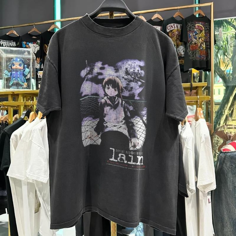1999 Serial Experiments 'Lain' Rare  Black T-Shirt Unisex Shirt Gift for him, Gift for her, Gift for fan