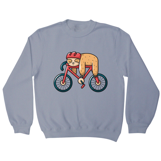 Bike sloth funny sweatshirt