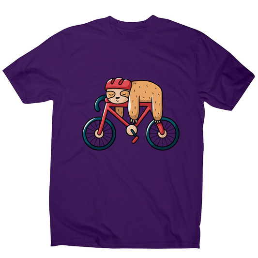 Bike sloth funny men's t-shirt