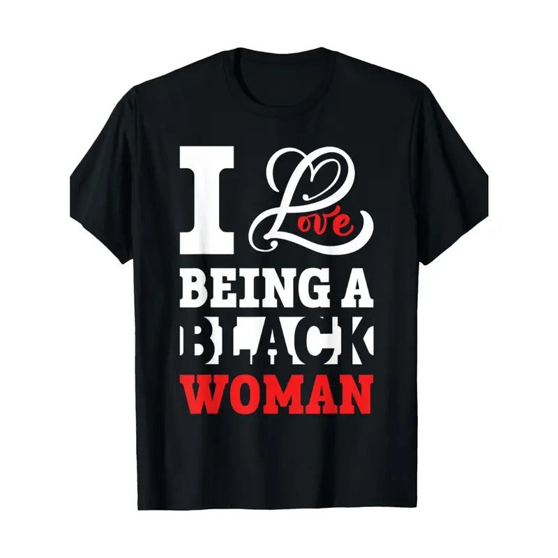 220g 100%-Beautiful Pride Black Women's Shirt I Like to Be A Black T-shirtmade in usa