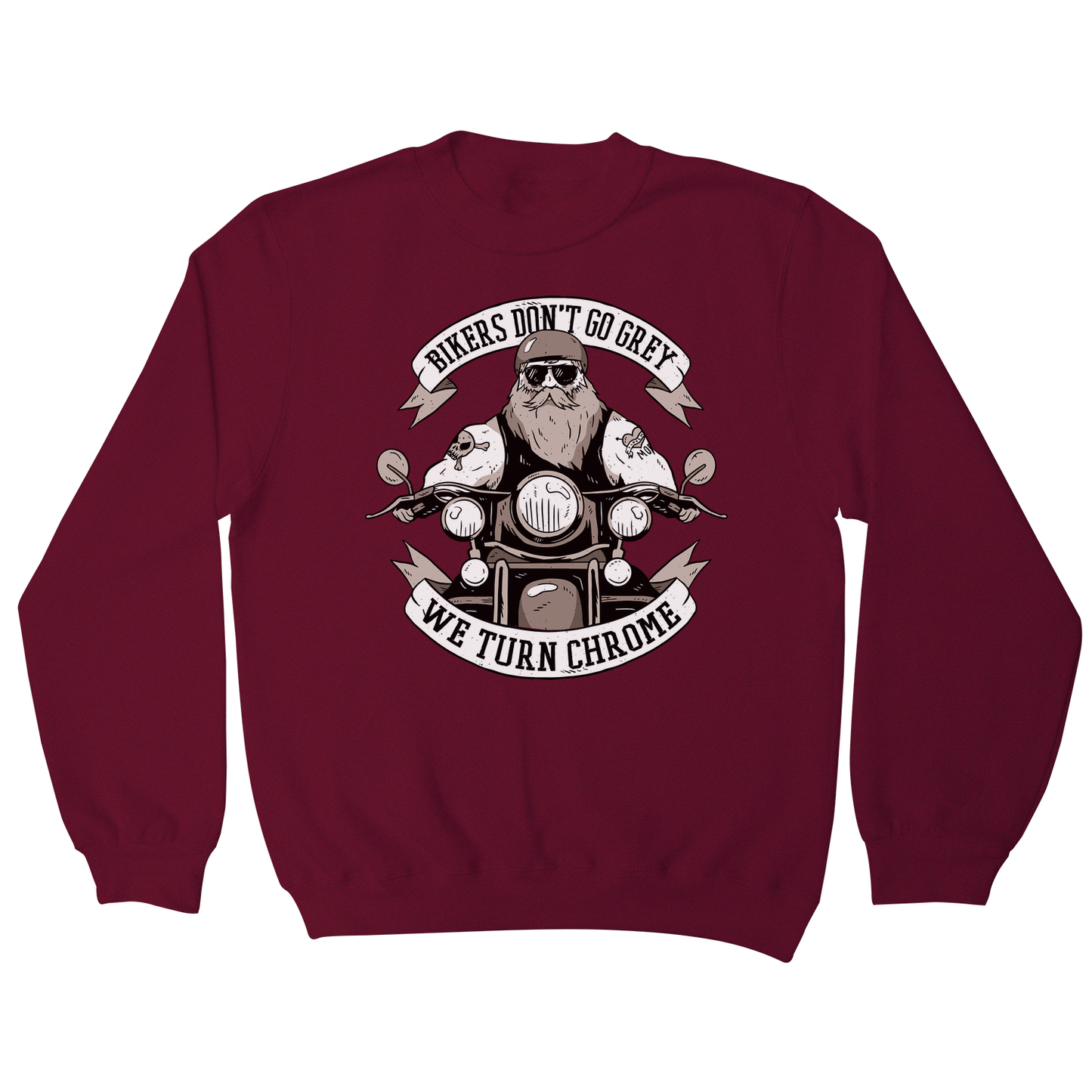 Funny biker text sweatshirt