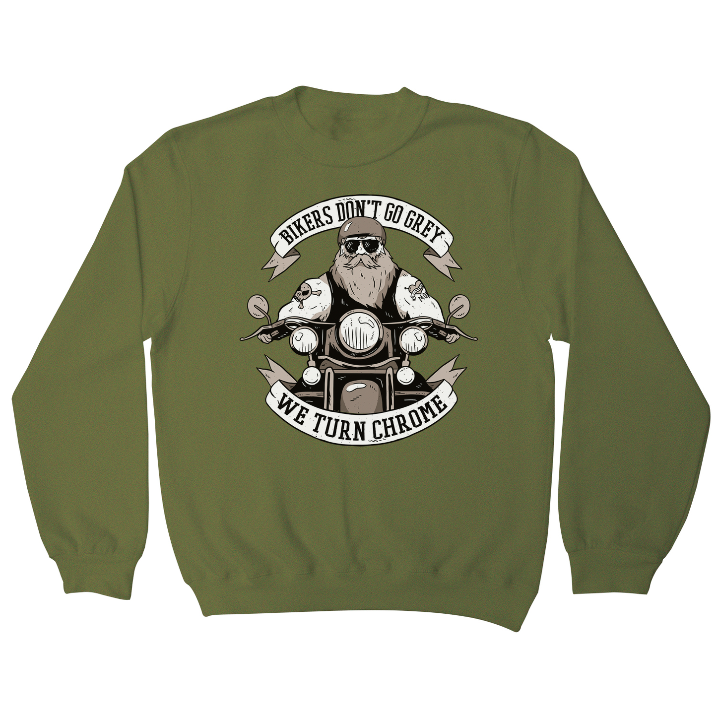 Funny biker text sweatshirt