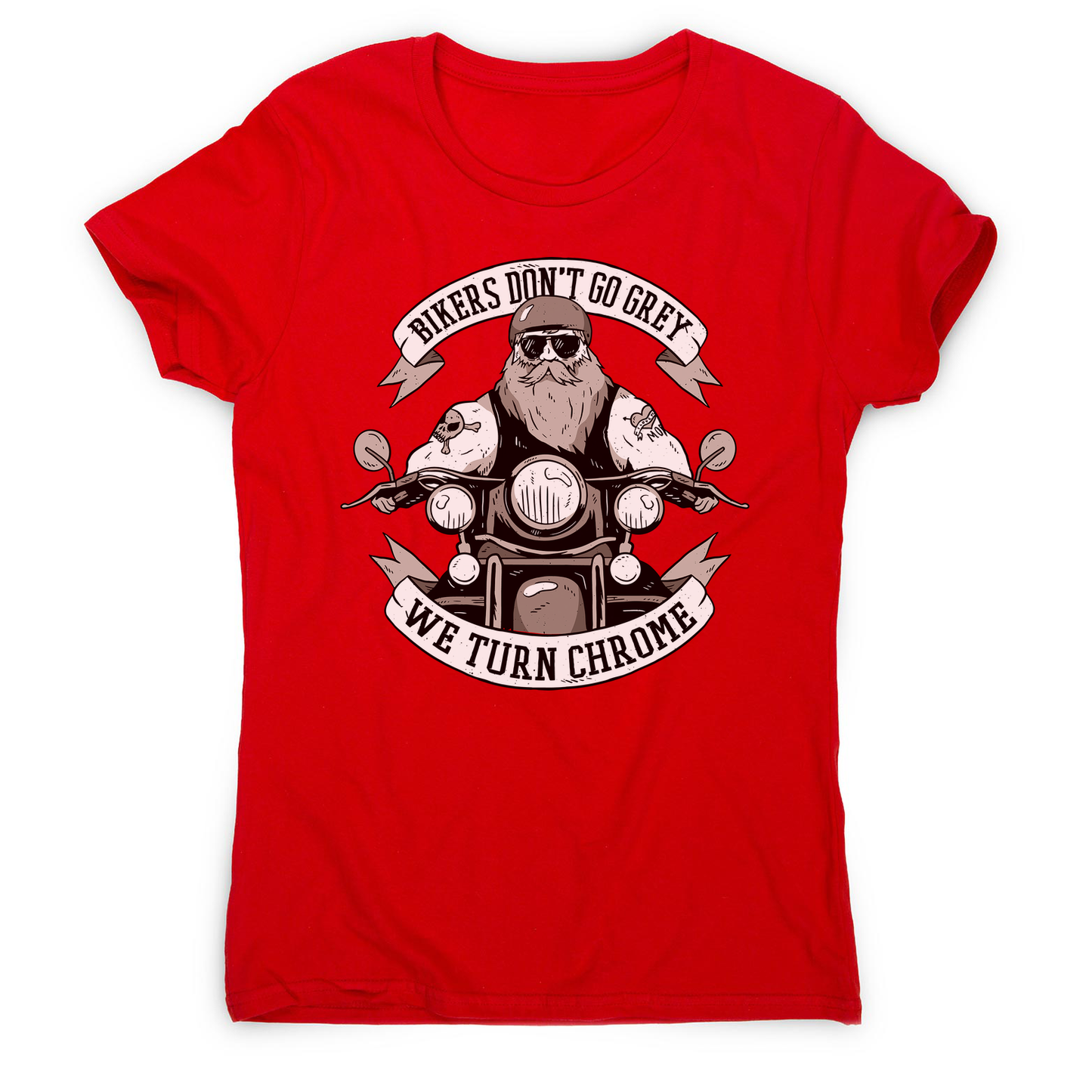 Funny biker text women's t-shirt