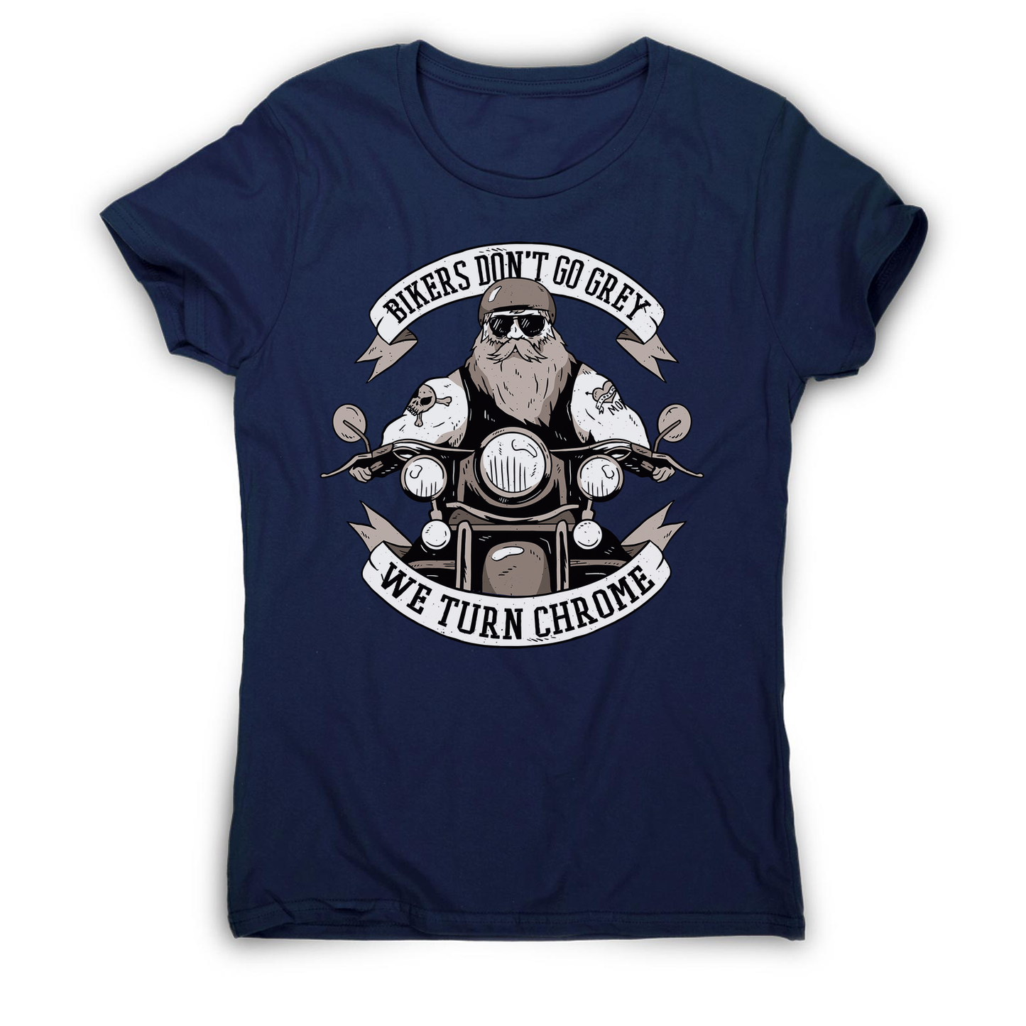 Funny biker text women's t-shirt