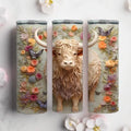 3D Highland Cow Tumbler