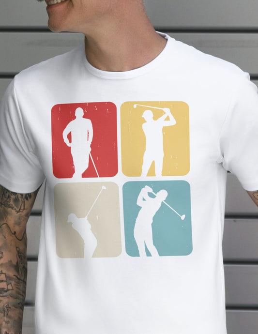 4 Golfers TÃ¢â‚¬â€˜Shirt Funny Golf Squad Graphic Tee Unisex Cotton