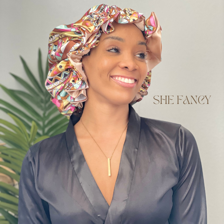 She Loves Pink All Satin Bonnet