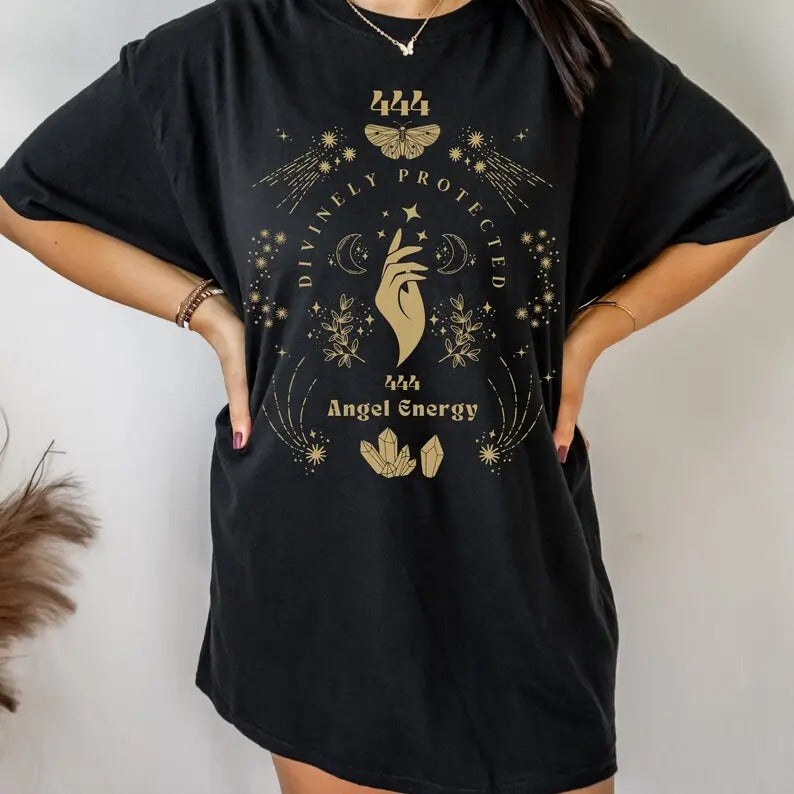 444 Angel Number Shirt Angel Numbers Shirt Spirituality Shirt Mystical Shirt Celestial Shirt Manifestation Shirt Growth Mindset Shirt 444