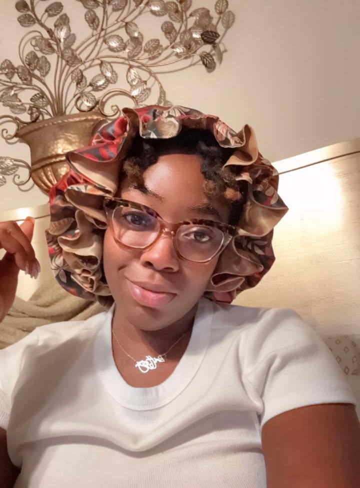 She Loves Pink All Satin Bonnet