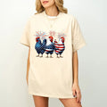 4th of July Chicken Shirt, Fourth of July T Shirt, Patriotic Mom Shirt, Gift for Her, Farm 4th of july Shirt, Woman 4th of July Shirt