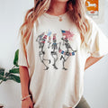 4th of July Skellies Tshirt, 4th of July Shirts, Dancing Skeleton Tee, American Flag,4th of July, Stars and Stripes Tee, Red White Blue