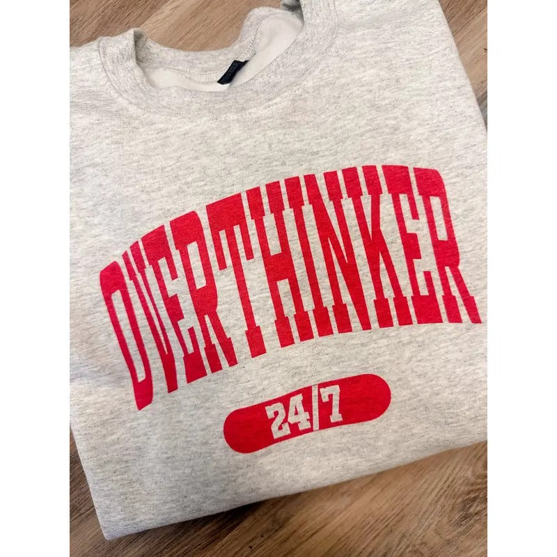 Overthinker 24/7 Graphic Top