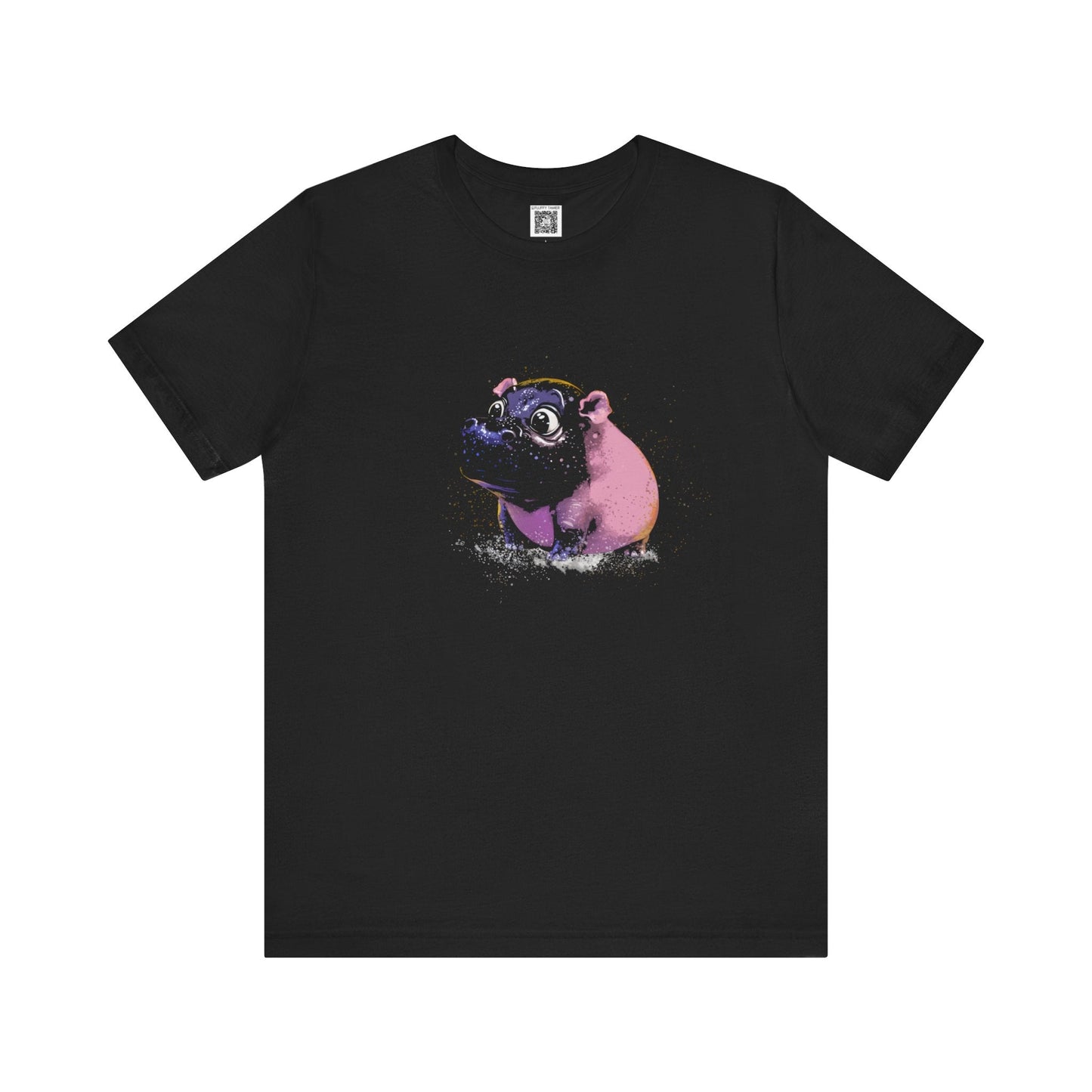 Playful Hippo Graphic Tee