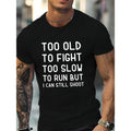 A men's fashion T-shirt, cotton T-shirtCool shooting enthusiast statement cotton men's T-shirt comfort fit Made in USA