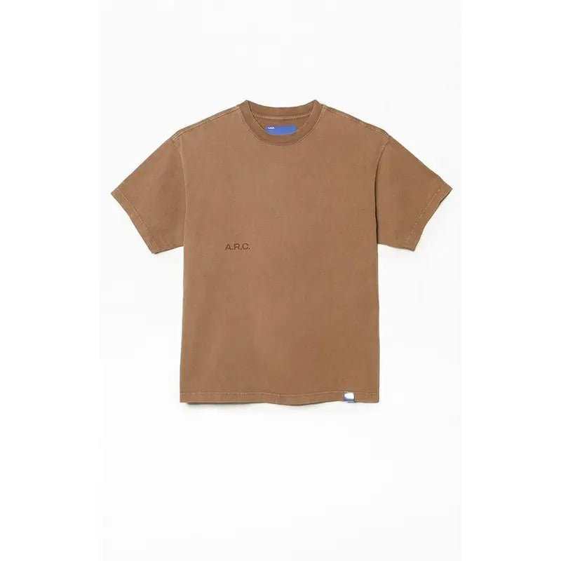 A.R.C. Men's Blue Vintage Wash Heavyweight Fleece Crew Neck Sweatshirt