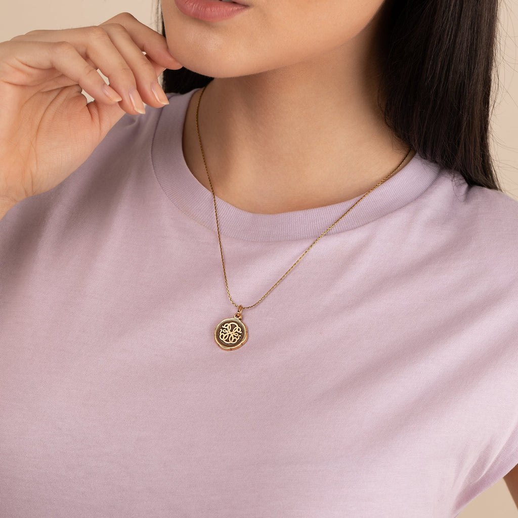 Path of Life® Embossed Charm Necklace